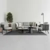 Nordic Waterproof Outdoor Garden Aluminum Sofa Set Modern Hotel Villa Patio Balcony Courtyard Lounge Furniture Backyard