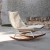 Nordic-style Balcony Outdoor Furniture Set Coffee Table Rope Woven Chair Garden Furniture for Courtyard and Yard