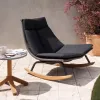 Nordic-style Balcony Outdoor Furniture Set Coffee Table Rope Woven Chair Garden Furniture for Courtyard and Yard