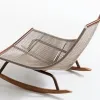 Nordic-style Balcony Outdoor Furniture Set Coffee Table Rope Woven Chair Garden Furniture for Courtyard and Yard