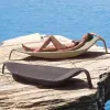 Outdoor Aluminum Lounge Bed Rattan Sunbed and Daybed Patio Furniture Poolside Furniture for Sunbathing