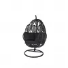 Outdoor Furniture Patio Garden Balcony Swing Chair Hammock Rattan Leaf Basket Swing Hanging Cushion Chair for Balcony Bedroom