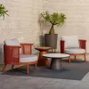 Outdoor Garden Hotel Waterproof Wood Modern Sofa Set Patio Balcony Courtyard Nordic Bali Villa Backyard Lounge Furniture
