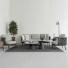 Outdoor Garden Hotel Waterproof Wood Modern Sofa Set Patio Balcony Courtyard Nordic Bali Villa Backyard Lounge Furniture