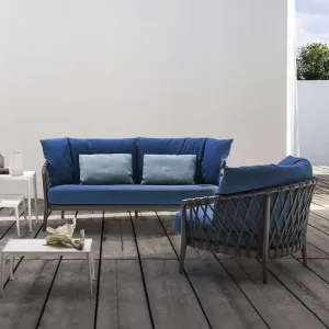Outdoor Luxury Villa Furniture Set Hotels Solid Wood Teak Eco-Friendly Customized Service Simple Design Wicker Fabric Garden
