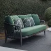 Outdoor Luxury Villa Furniture Set Hotels Solid Wood Teak Eco-Friendly Customized Service Simple Design Wicker Fabric Garden