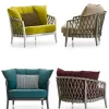 Outdoor Luxury Villa Furniture Set Hotels Solid Wood Teak Eco-Friendly Customized Service Simple Design Wicker Fabric Garden