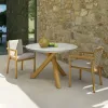 Outdoor Solid Wood Sofa Set with Modern Design for Hotel Park Apartment Use-Garden Furniture