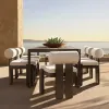 Outdoor Teak Durable Modern Eco-Friendly Rust Proof Sofa Set Park Courtyard Hotel Villa Apartment Patio Swimming Pool Waterproof