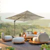 Outdoor Teak Solid Wood Sofa Set Garden Combination Leisure Villa Balcony Waterproof Sunscreen Hotel Use