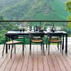 Outdoor Waterproof Rattan Furniture Combination Square Round Metal Table Chair for Villa Courtyard Balcony Garden Park Use