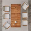 Outdoor Wood Table Chair Set Modern Design Garden Furniture for Balcony Bistro Restaurant Hotel Beach Courtyard Use