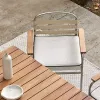 Outdoor Wood Table Chair Set Modern Design Garden Furniture for Balcony Bistro Restaurant Hotel Beach Courtyard Use