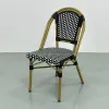 PE Rattan Durable Waterproof Portable Modern Design Outdoor Dining Chair for Restaurant Cafe Patio Garden Bistro Hotel Park Use