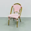 PE Rattan Durable Waterproof Portable Modern Design Outdoor Dining Chair for Restaurant Cafe Patio Garden Bistro Hotel Park Use