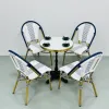 PE Rattan Durable Waterproof Portable Modern Design Outdoor Dining Chair for Restaurant Cafe Patio Garden Bistro Hotel Park Use