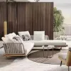 Popular Product Teak Single Chair Sofa Outdoor Waterproof Weather-Resistant Furniture Patio Garden Rattan Sofa