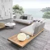 Popular Product Teak Single Chair Sofa Outdoor Waterproof Weather-Resistant Furniture Patio Garden Rattan Sofa