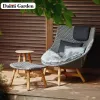 Rattan Rocking Comfortable Waterproof Modern Design Outdoor Garden Balcony Patio Leisure Chaise Lounge Sofa Chair