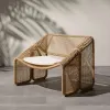 Rattan Sofa Set Modern Waterproof Outdoor Furniture for Hotel Park Garden Courtyard Balcony Three-piece Combination