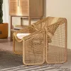 Rattan Sofa Set Modern Waterproof Outdoor Furniture for Hotel Park Garden Courtyard Balcony Three-piece Combination