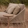 Retro Classic Wood Sofa Teak Couch Patio Modern Outdoor Garden Furniture Open-Air Waterproof Seating Comfortable Sofa