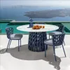 Simple Design Dining Furniture Chairs Set Waterproof Villa Courtyards Sunrooms Patios Gardens Terrace Outdoor Table And Chairs
