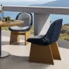 Solid Wood Modern Outdoor Table Chair Set Waterproof Anti-Corrosion Eco-Friendly Furniture for Hotel Balcony Terrace Courtyard