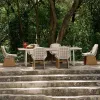 Solid Wood Modern Outdoor Table Chair Set Waterproof Anti-Corrosion Eco-Friendly Furniture for Hotel Balcony Terrace Courtyard