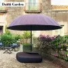 Unique Creative Modern Lazy-Style Waterproof Aluminum Sun Shade Umbrella Granite Base Outdoor Furniture Stylish Courtyard 1.5m