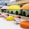 Unique Creative Modern Lazy-Style Waterproof Aluminum Sun Shade Umbrella Granite Base Outdoor Furniture Stylish Courtyard 1.5m