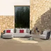 Villa Courtyard Patio Outdoor Furniture Sofa Rope Weaving Luxury Modern Garden Furniture Set Hotel Park Apartment Waterproof