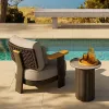 Waterproof Durable Eco-Friendly Modern Design Luxury Wood Garden Sofa Set for Hotel Courtyard Outdoor Use