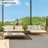Wholesale Modern Park Resort Hotel Garden Teak Wood Swimming Pool Outdoor Leisure Reclining Daybed Beach Chaise Sun Lounger