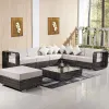 Wholesale Modern Wood Eco-Friendly Outdoor Sofa Set for Villa Apartment Patio Courtyard Hotel Park-Durable Waterproof Furniture