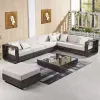 Wholesale Modern Wood Eco-Friendly Outdoor Sofa Set for Villa Apartment Patio Courtyard Hotel Park-Durable Waterproof Furniture