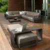 Wholesale Modern Wood Eco-Friendly Outdoor Sofa Set for Villa Apartment Patio Courtyard Hotel Park-Durable Waterproof Furniture