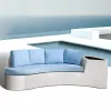 Wood Garden Outdoor Sofa Set Modern Design Waterproof Eco-Friendly for Hotel Villa Park Apartment Use