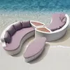 Wood Garden Outdoor Sofa Set Modern Design Waterproof for Hotel Courtyard Use