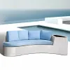 Wood Garden Outdoor Sofa Set Modern Design Waterproof for Hotel Courtyard Use