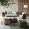 Wood Hotel Garden Furniture Modern Design Patio Sofa Set Villa Outdoor Sofa for Courtyard Apartment