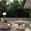 Wood Hotel Garden Furniture Modern Design Patio Sofa Set Villa Outdoor Sofa for Courtyard Apartment
