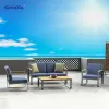 Aluminum Alloy Patio Outdoor Sofa Balcony Outdoor Sun Room Waterproof Leisure Sofa