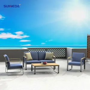 Aluminum Alloy Patio Outdoor Sofa Balcony Outdoor Sun Room Waterproof Leisure Sofa