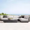 Aluminum Fabric Modern Outdoor Sofa Set with Waterproof Cushions-Durable Rust-Proof Eco-Friendly for Garden Balcony