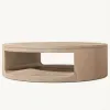 Anti-Corrosion Eco-Friendly Waterproof Luxury Contemporary Vigo Collection Outdoor Furniture Solid Teak Coffee Table