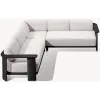 Combined Aluminum Fabric Outdoor Sofa Set-Waterproof Rust-Proof Eco-Friendly Quick-Dry Cushions for Garden Hotels Villas