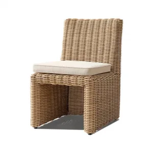 Contemporary Rope Woven Outdoor Sofa Chair Set-Single Piece for Patio Garden Hotel Villa Use