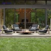 Creative Modern Backyard Relaxation Anti-corrosion Wood Villa Furniture Set Garden Outdoor Waterproof Teak Sofa