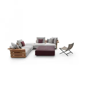 Customizable Design Outdoor Hotel Furniture Durable Garden Solid Wood Sofa Cover